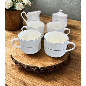 Vtg Sears Simply Christmas 7pc Coffee/Tea Set